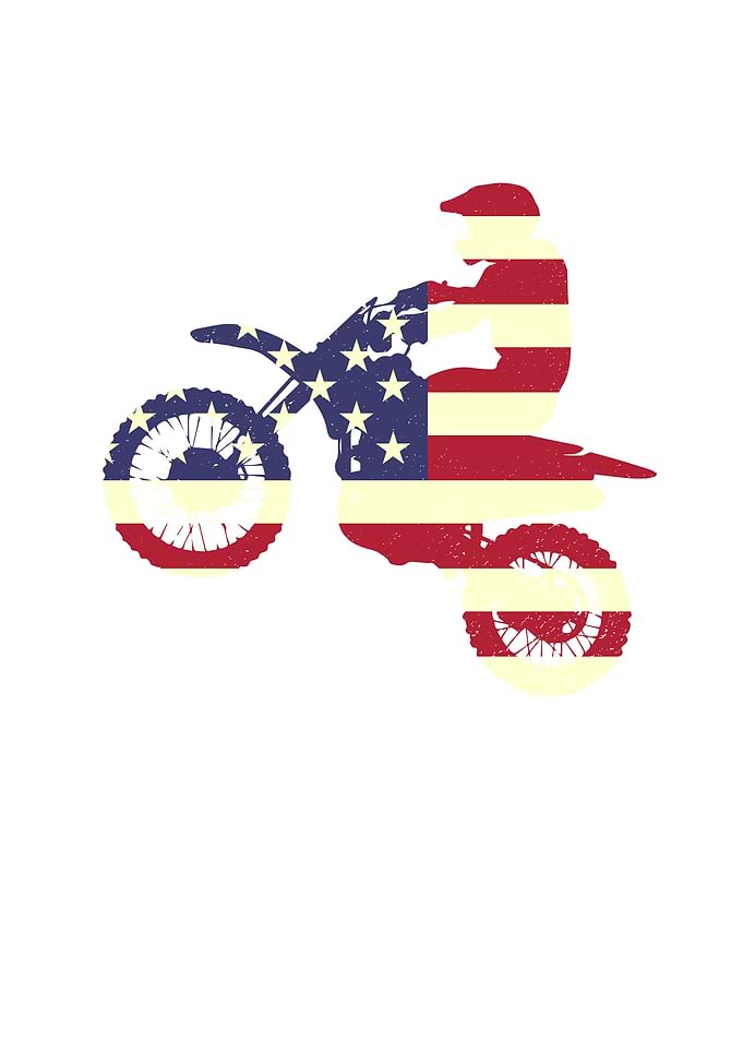 Motocross USA Flag