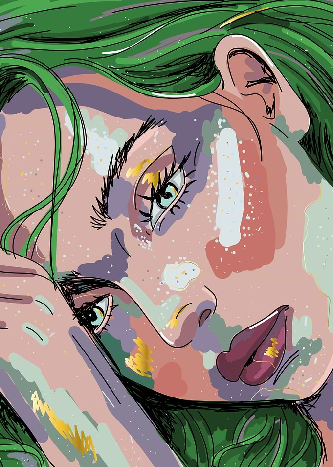 Fantasy woman close up