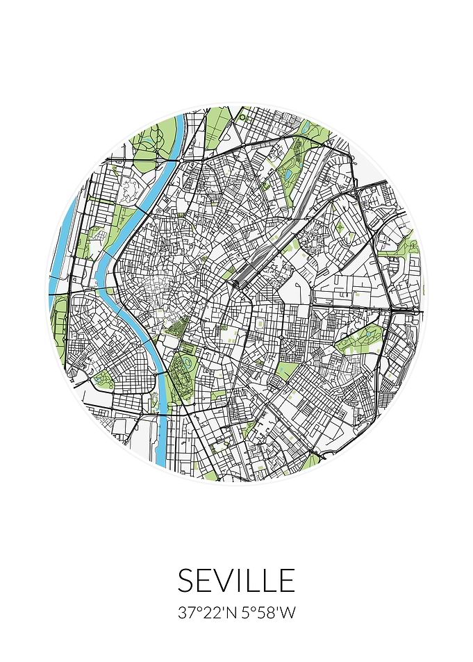 Seville Circle City Map