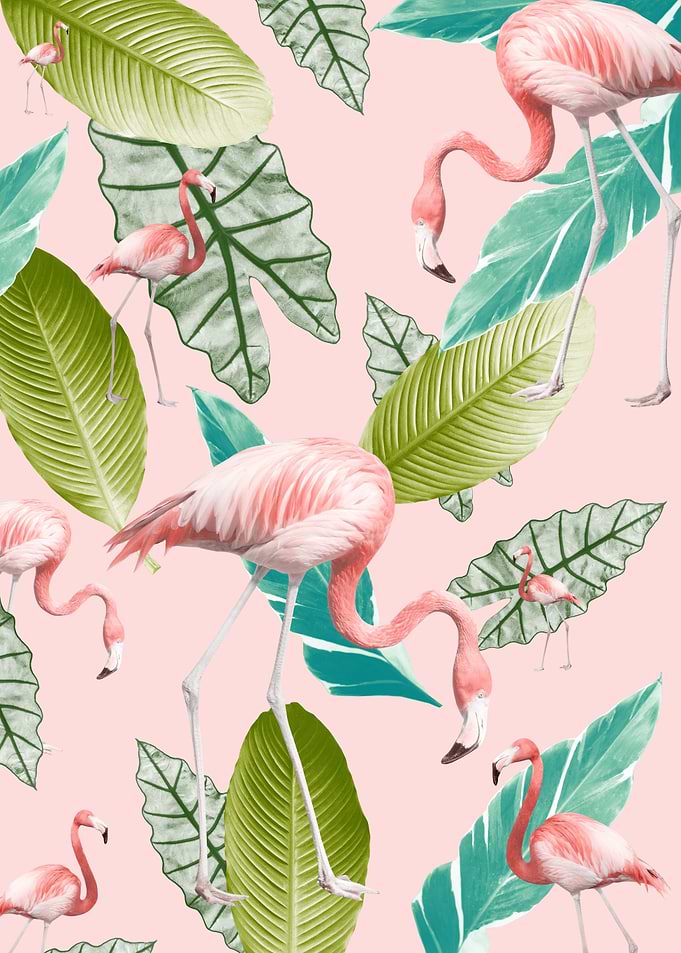 Pastel Flamingo Oasis 3