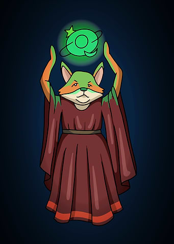 Fox Magician Wizard