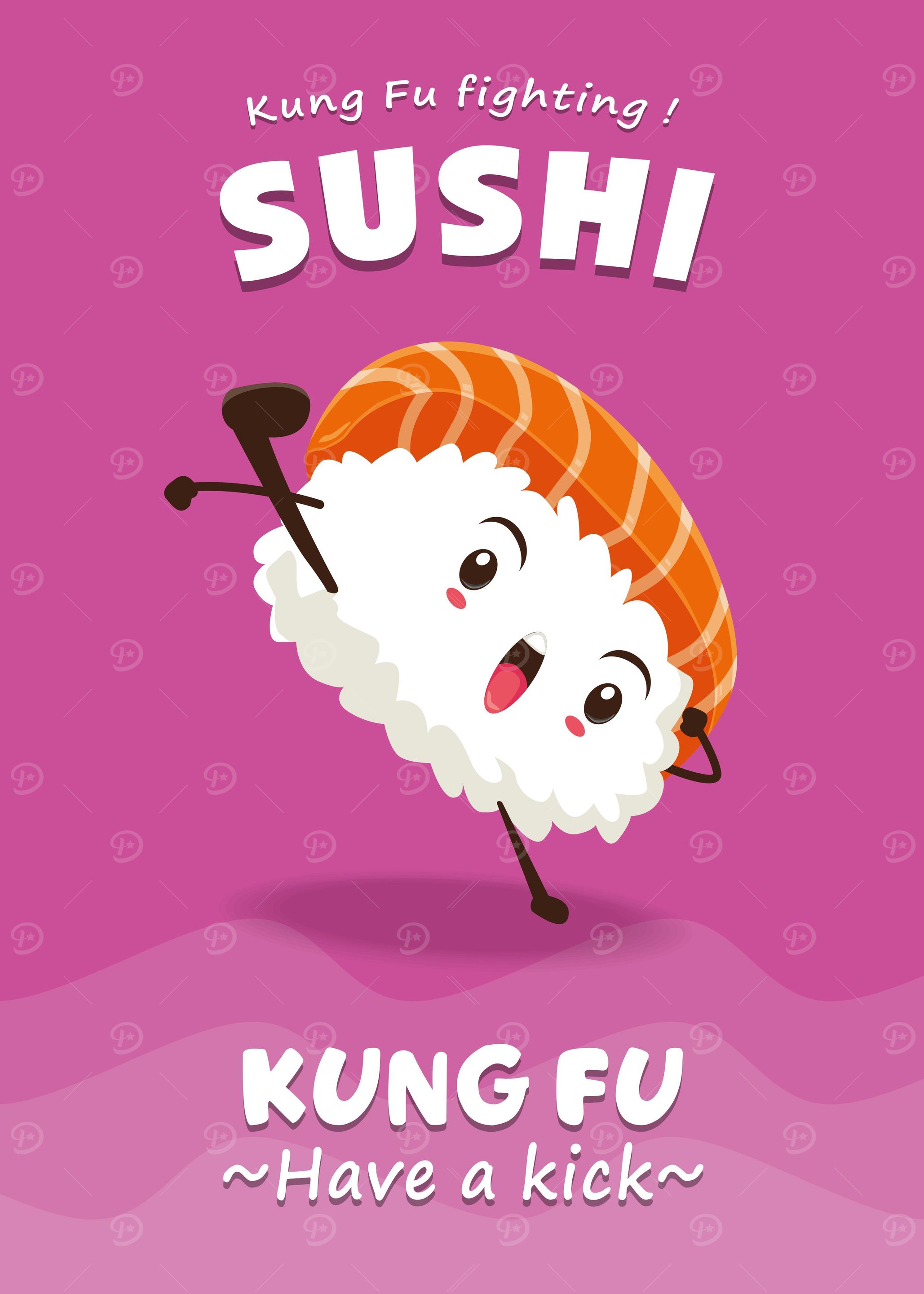 Sushi Kung Fu Fun Poster