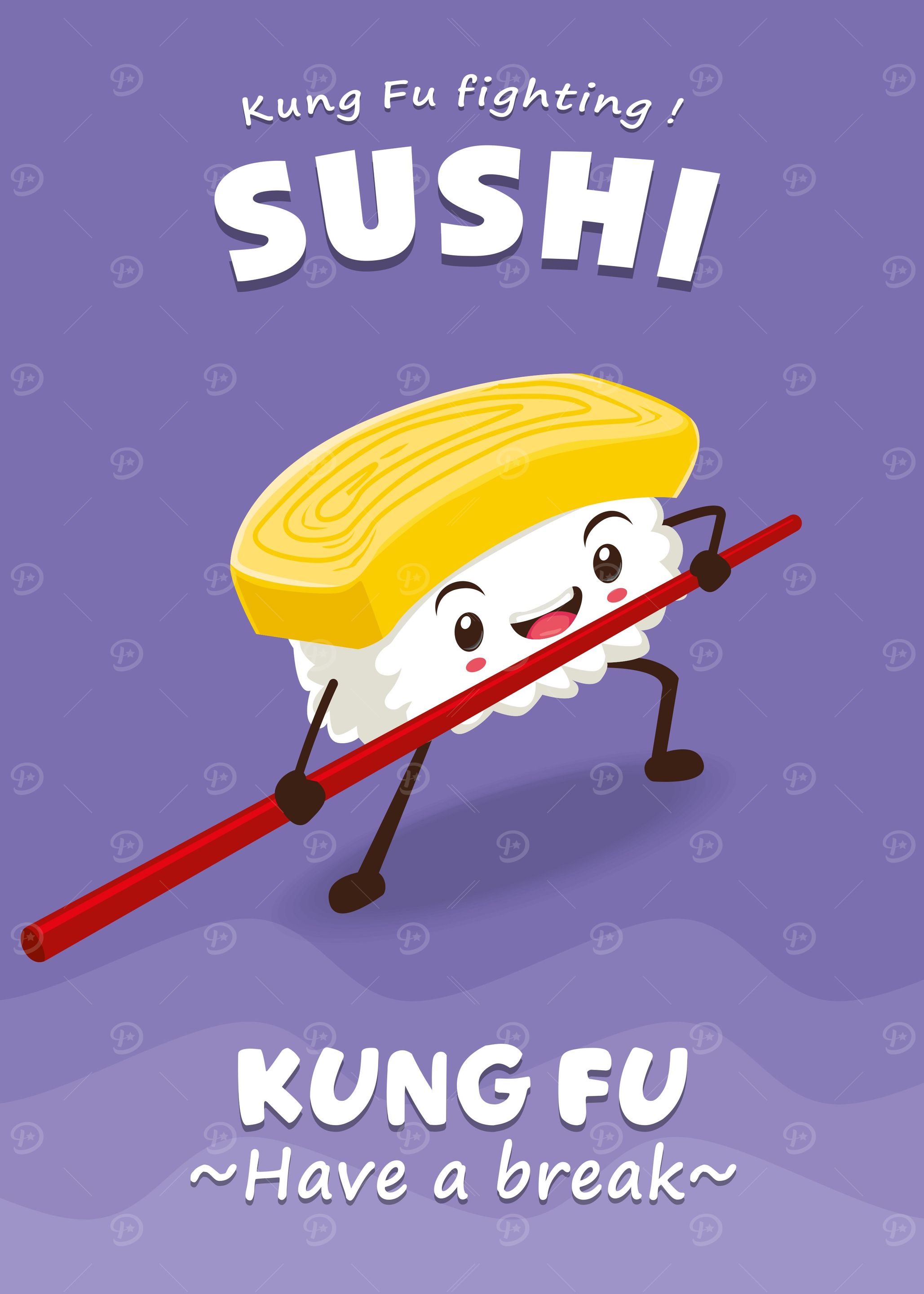 Sushi Kung Fu Fun Poster