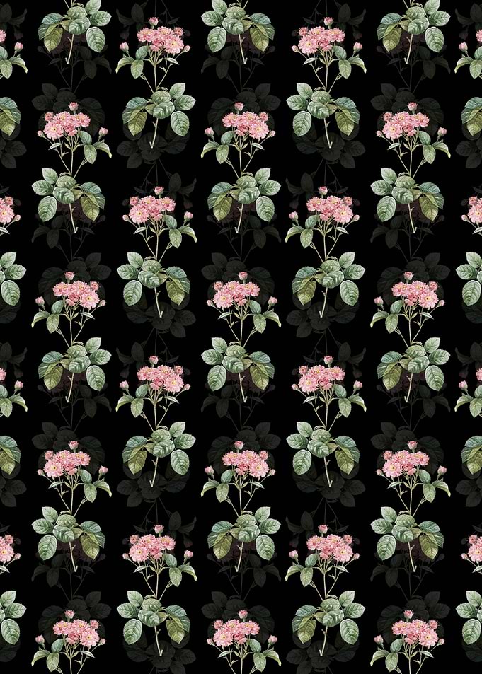 Pink Rosebush Pattern