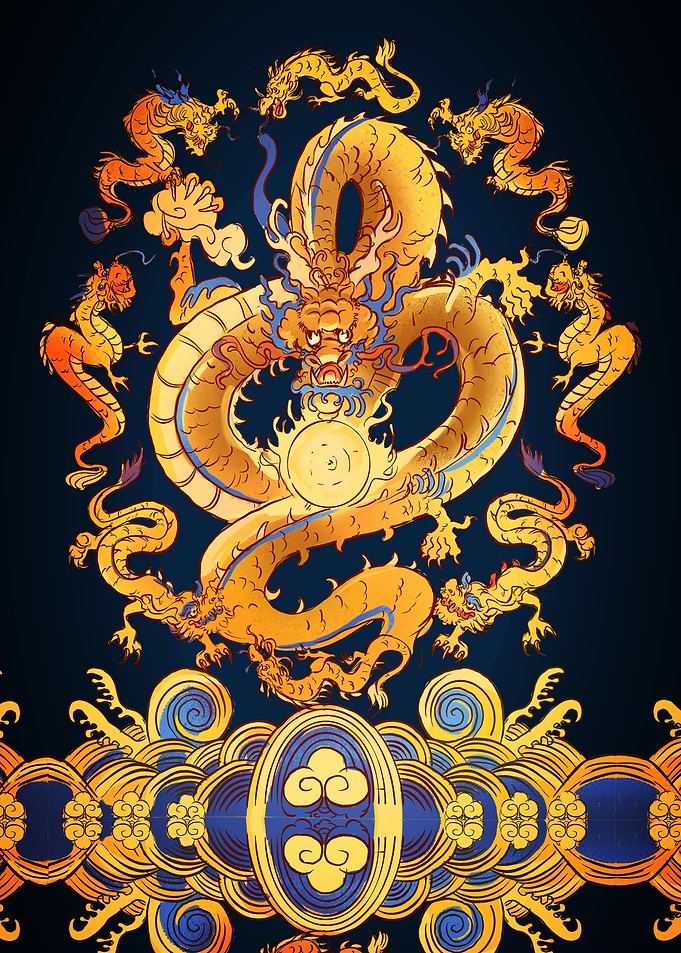 Oriental Ornament Dragon