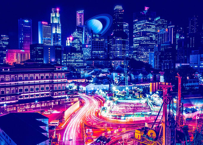 Blue Buildings