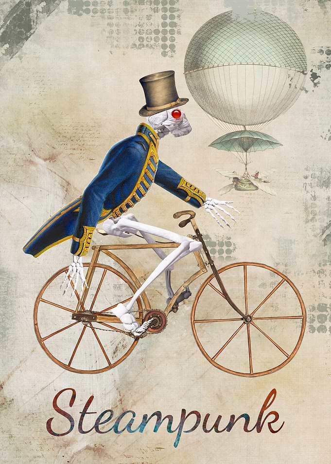 Squelette steampunk