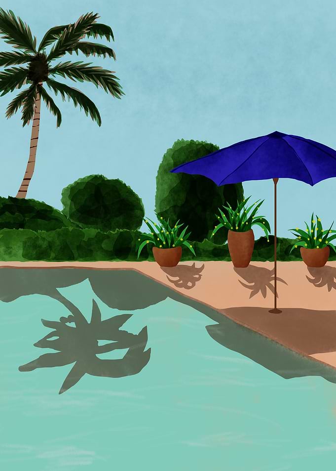 At the pool