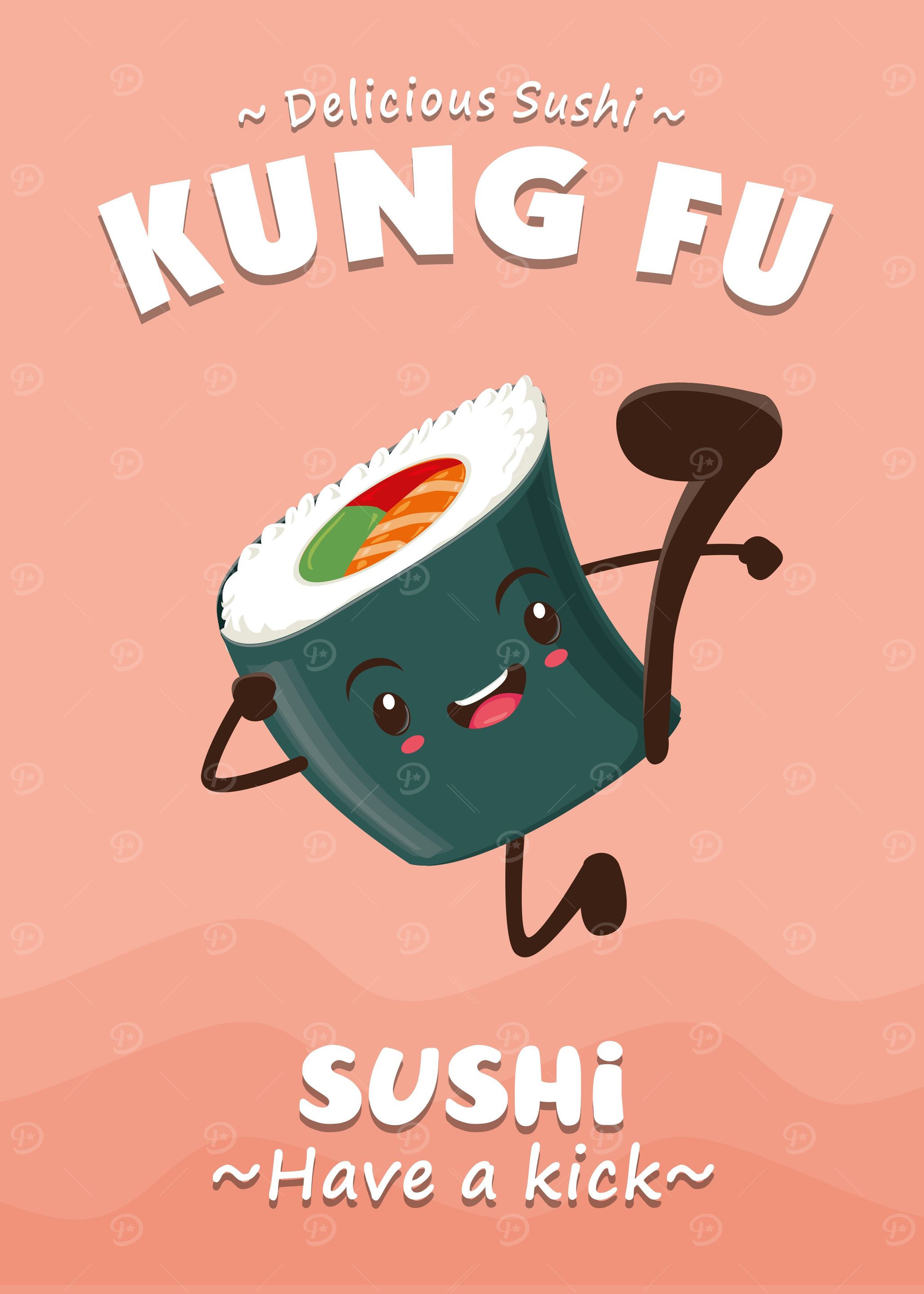 Sushi Kung Fu Fun Poster