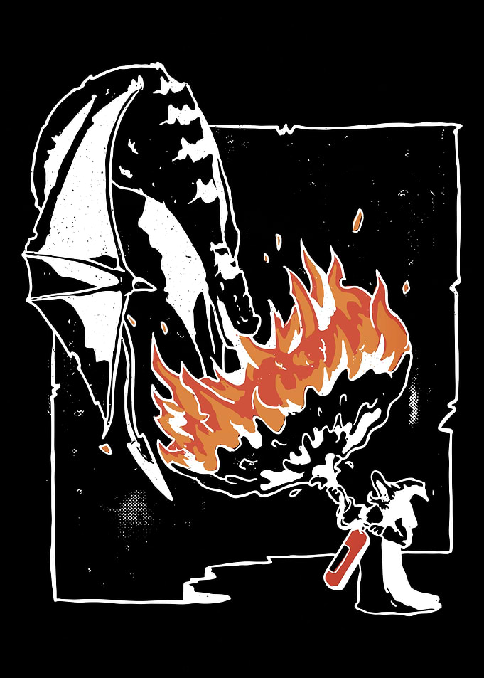 Dragon Fighting Wizard