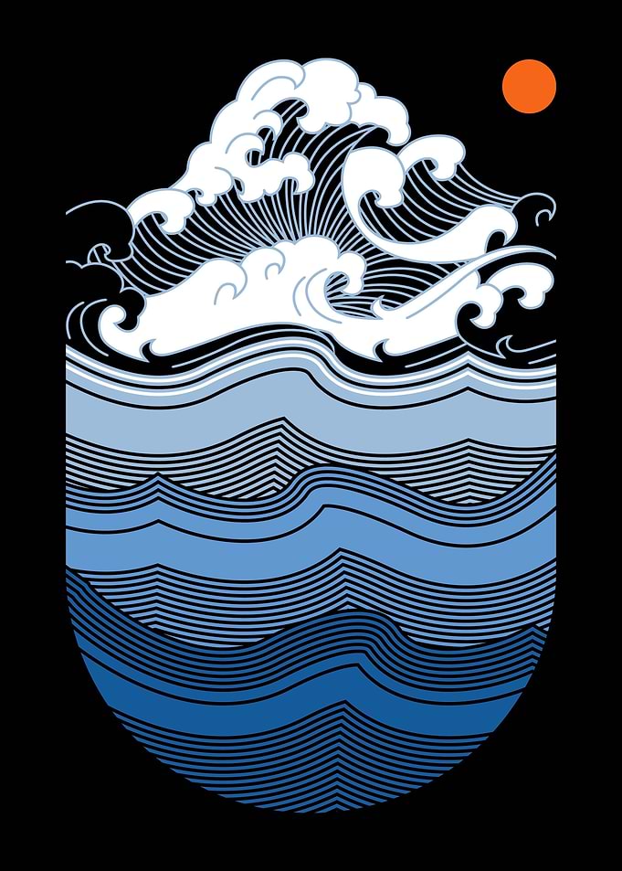 Great Waves Sunset