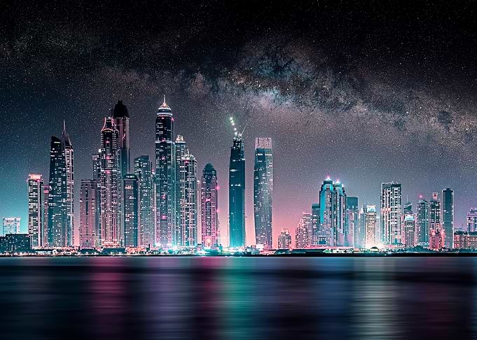 Dubai Marina Night