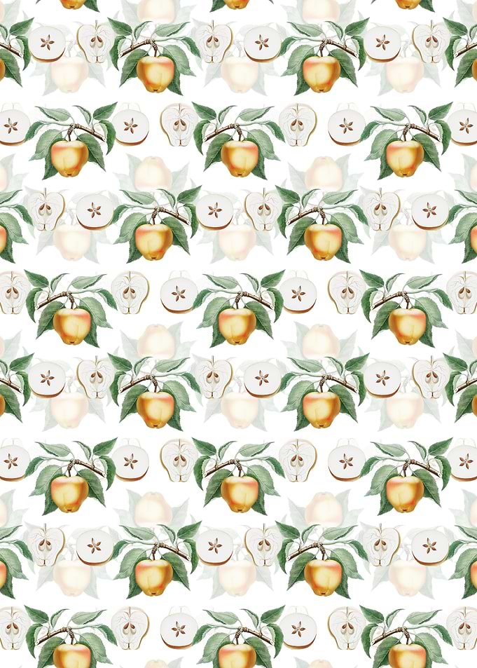 Floral Carla Apple Pattern