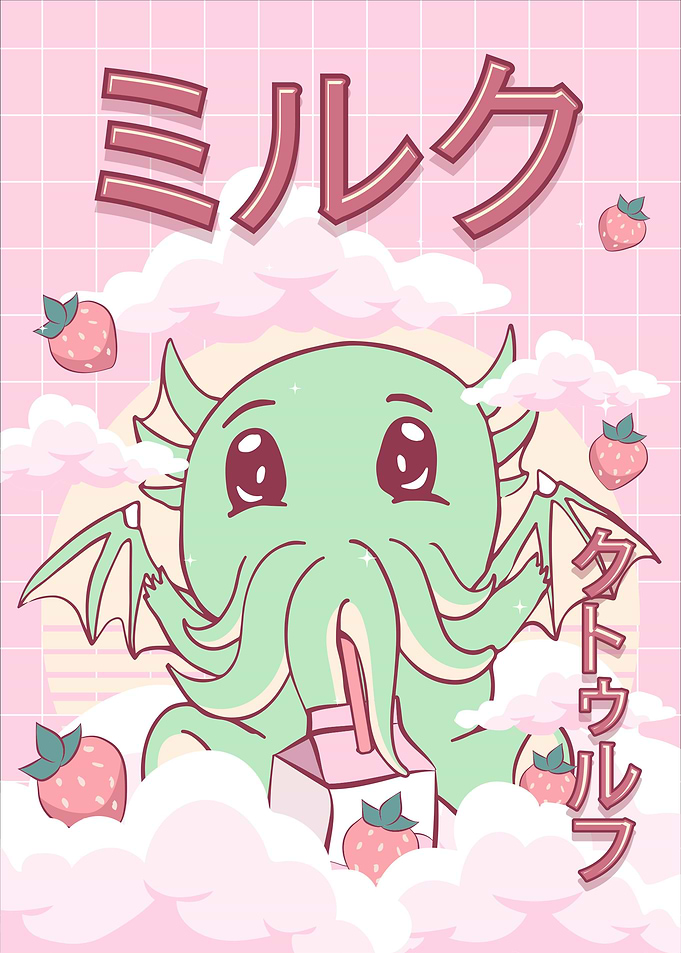Cthulhu Strawberry Milk