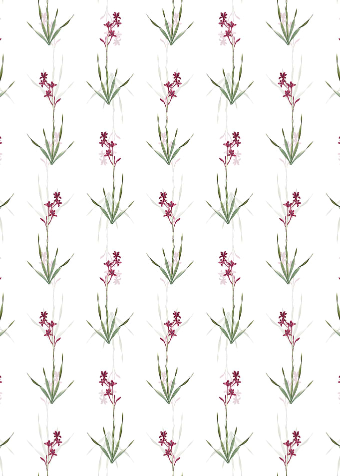 Floral Bugle Lily Pattern