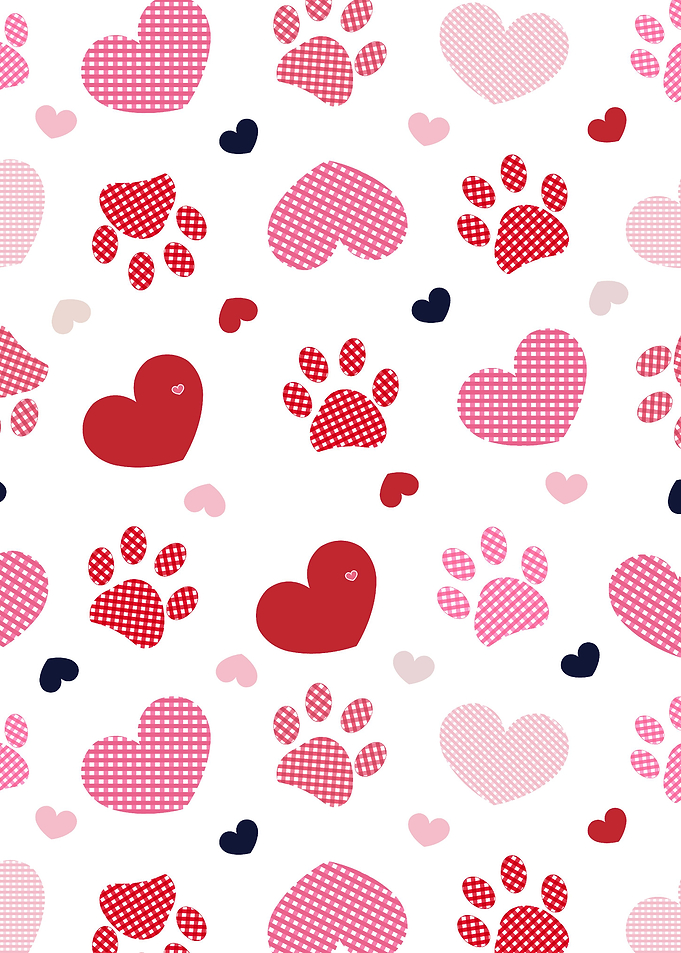 Plaid pattern heart