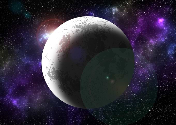 Moon and space