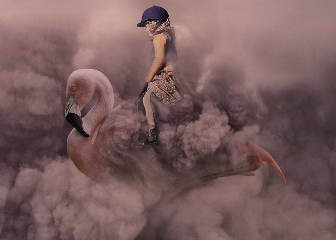 pink clouds