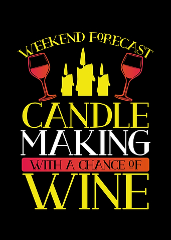 Candle making with wine