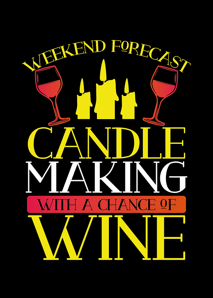 Candle making with wine