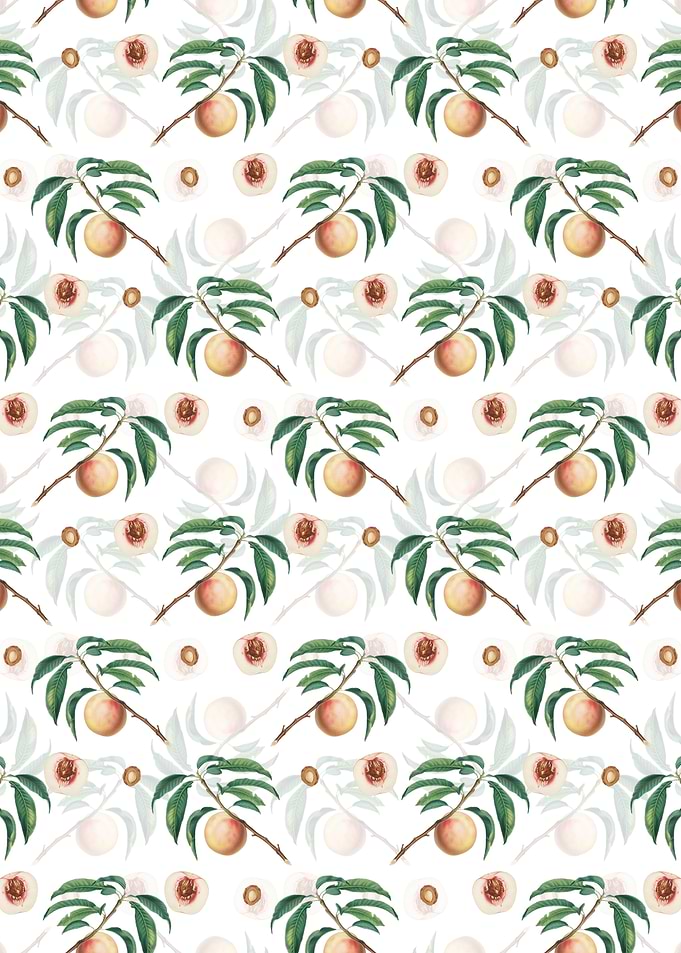 White White Speckled Peach