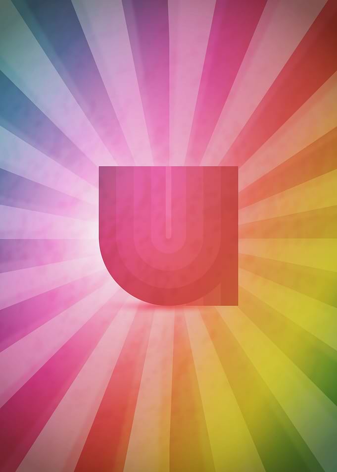 Retro letter U
