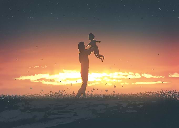 THe bond of father and son