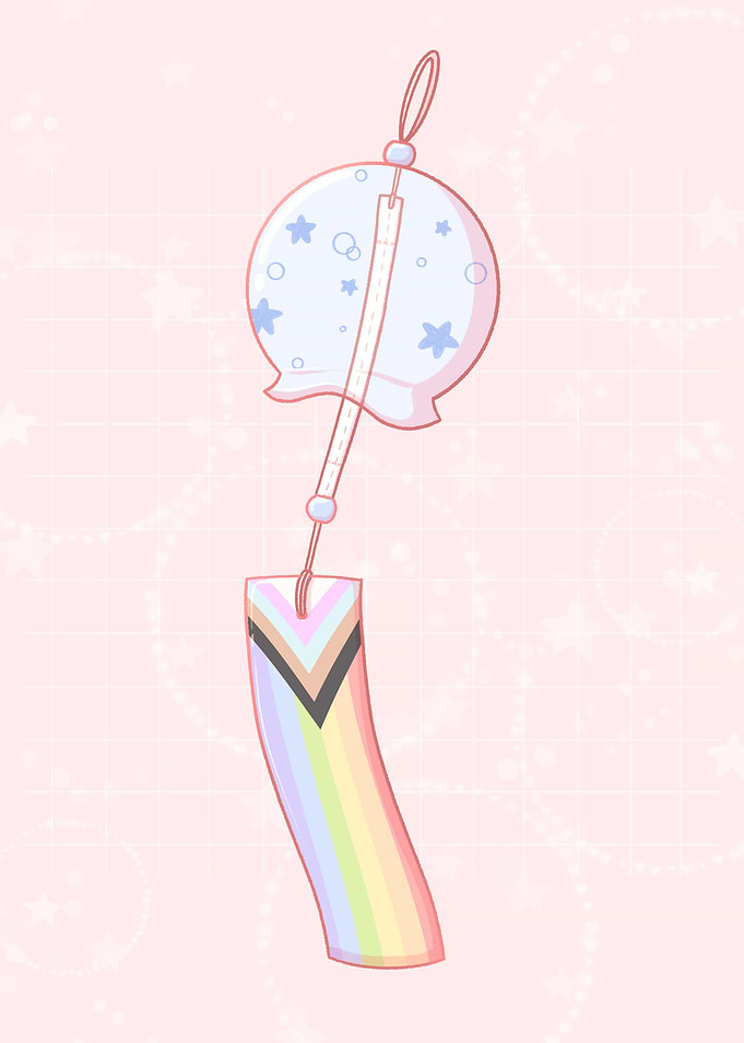 Progress Pride Wind Chime