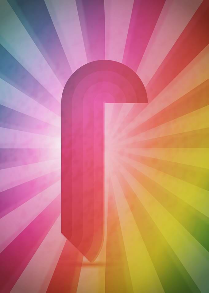 Retro letter F