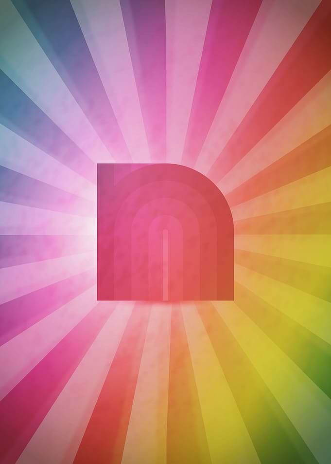 Retro letter N
