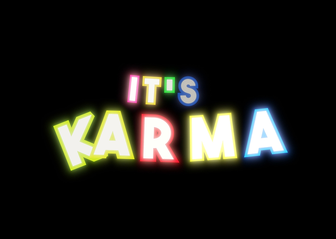 Cartoon happy its karma