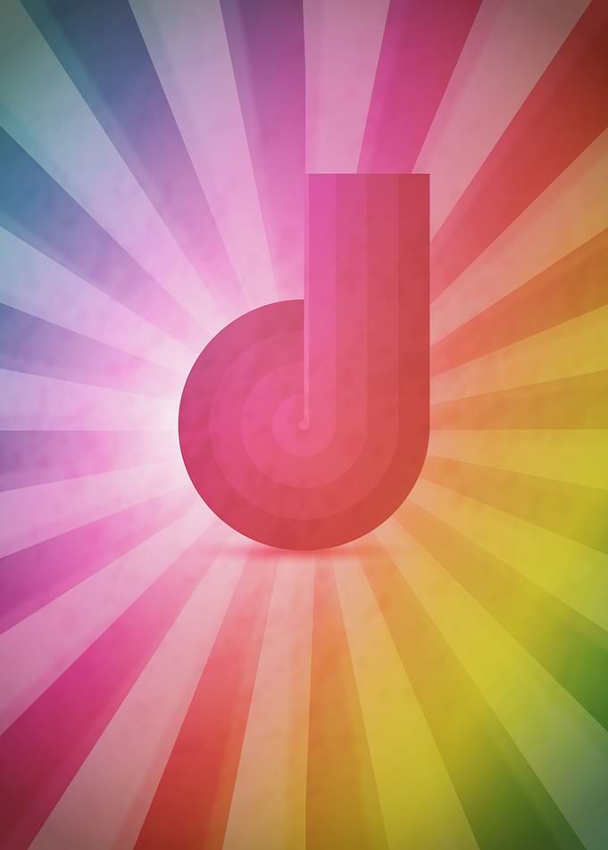 Retro letter D