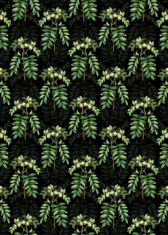 Black Service Tree Pattern