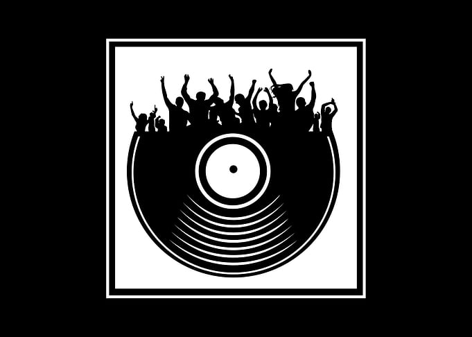 Vinyl Record DJ Turntable