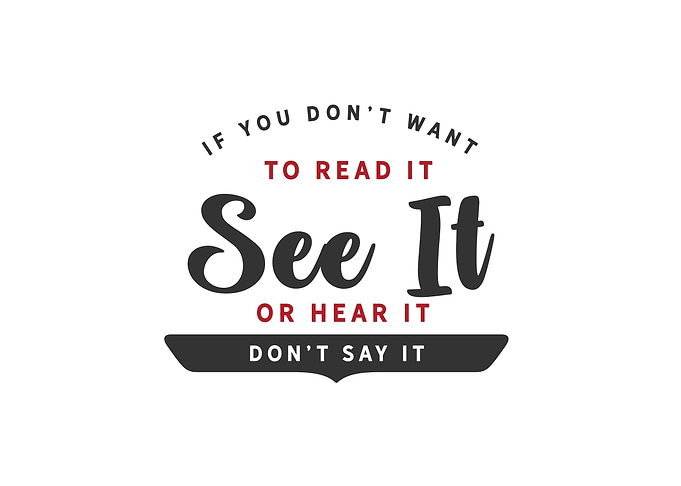 dont want to read