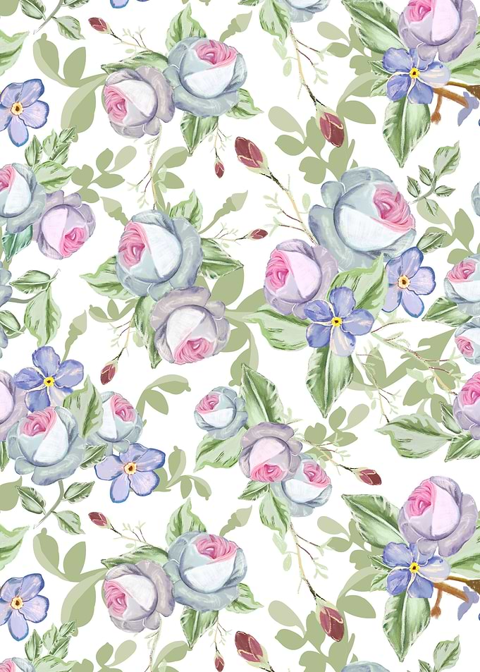 Heirloom pastel roses