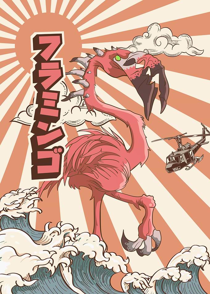 Kaiju Flamingo Japanese