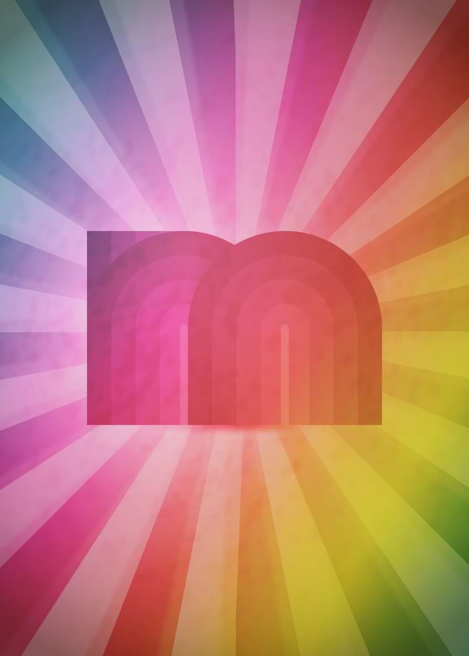 Retro letter M