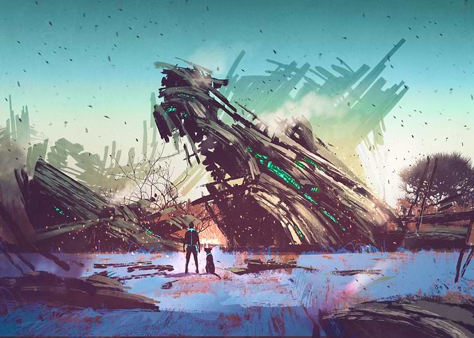 old wreckage