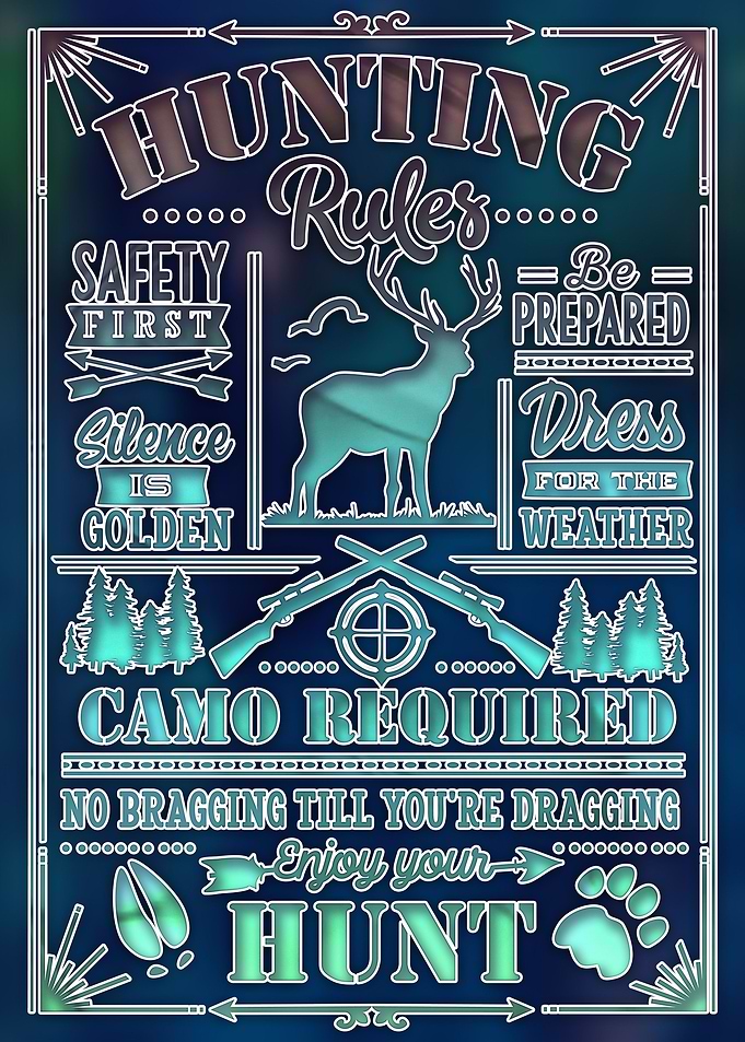 Hunting Sign Poster