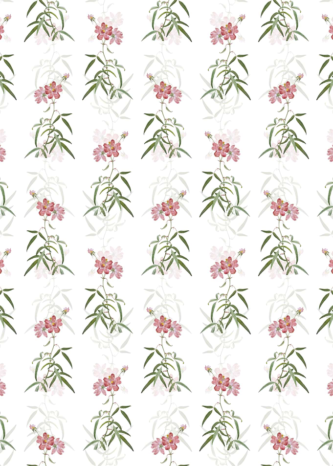 Peach Leaved Rose Pattern