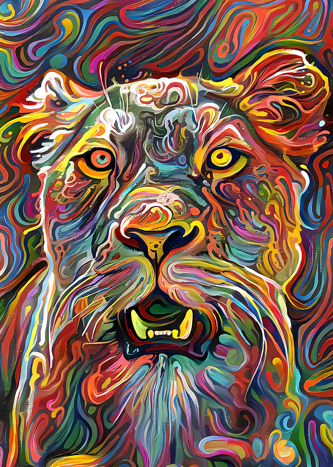 Abstract Lion