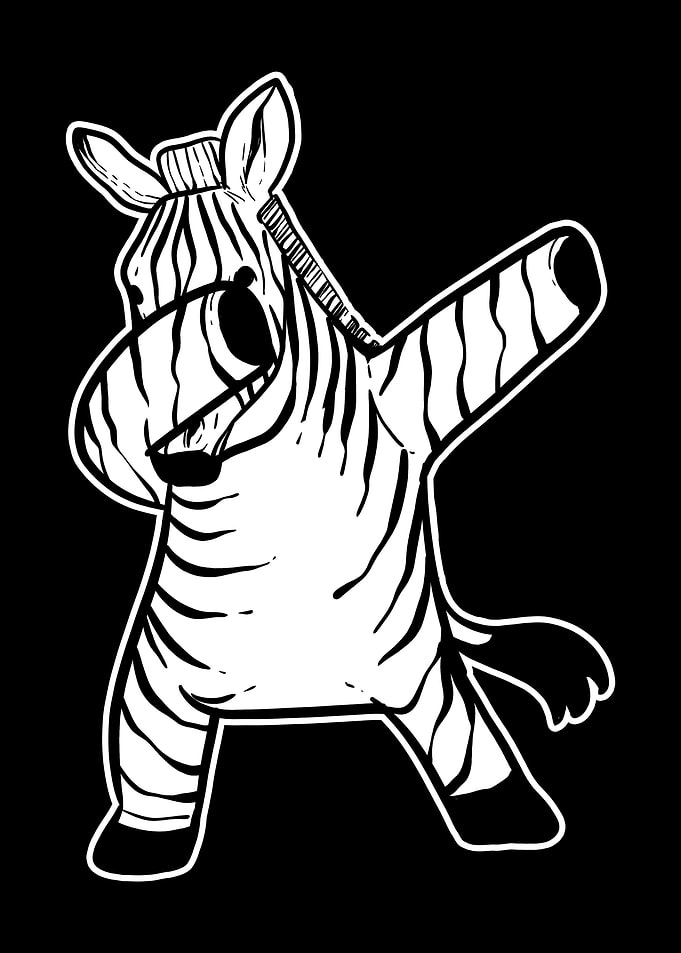 Dabbing Zebra