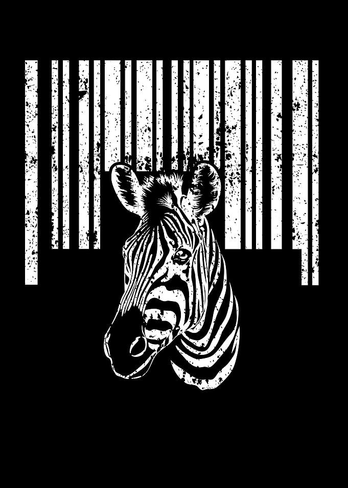 Zebra Barcode Animal Lover