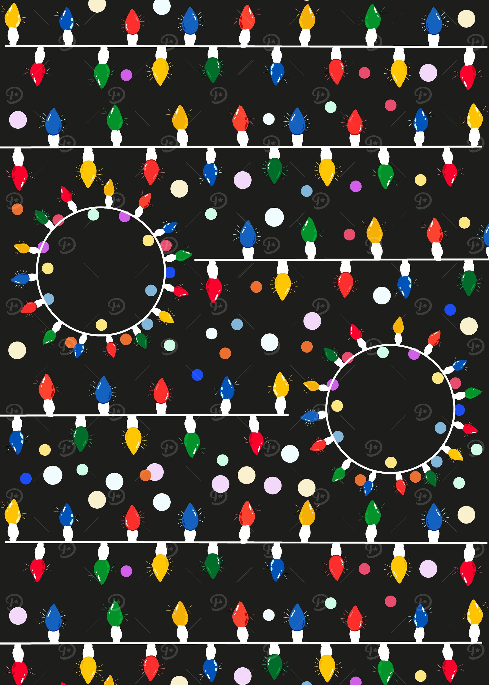 Christmas light black