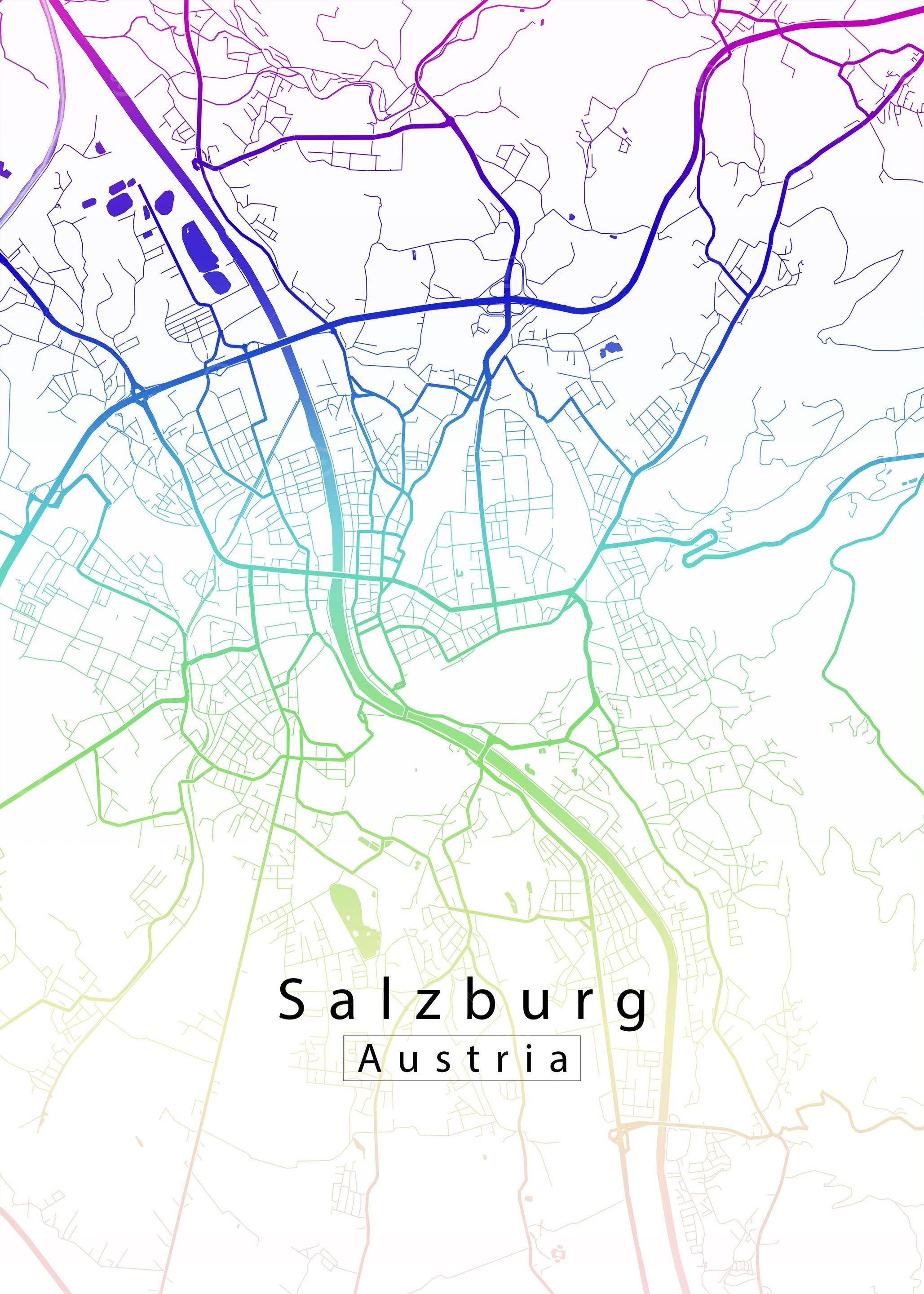 Salzburg City Map