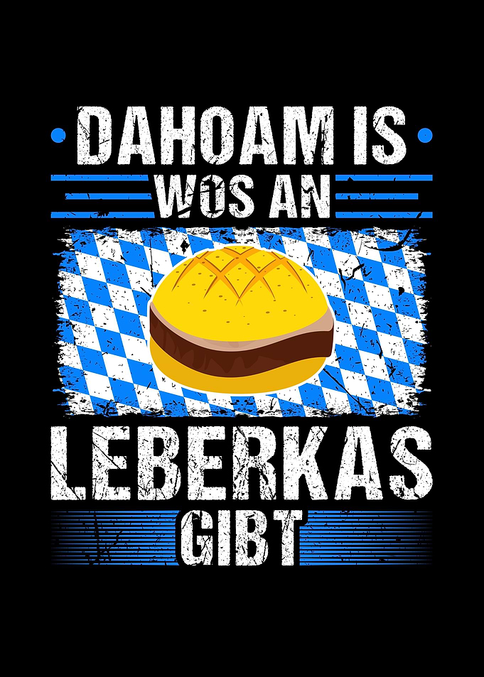 Bayern Flagge Leberkas