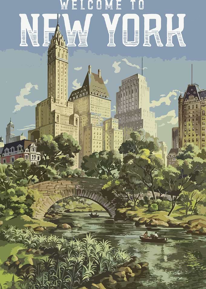 Vintage New York Poster
