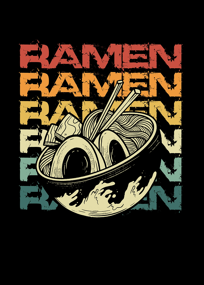Ramen retro vintage