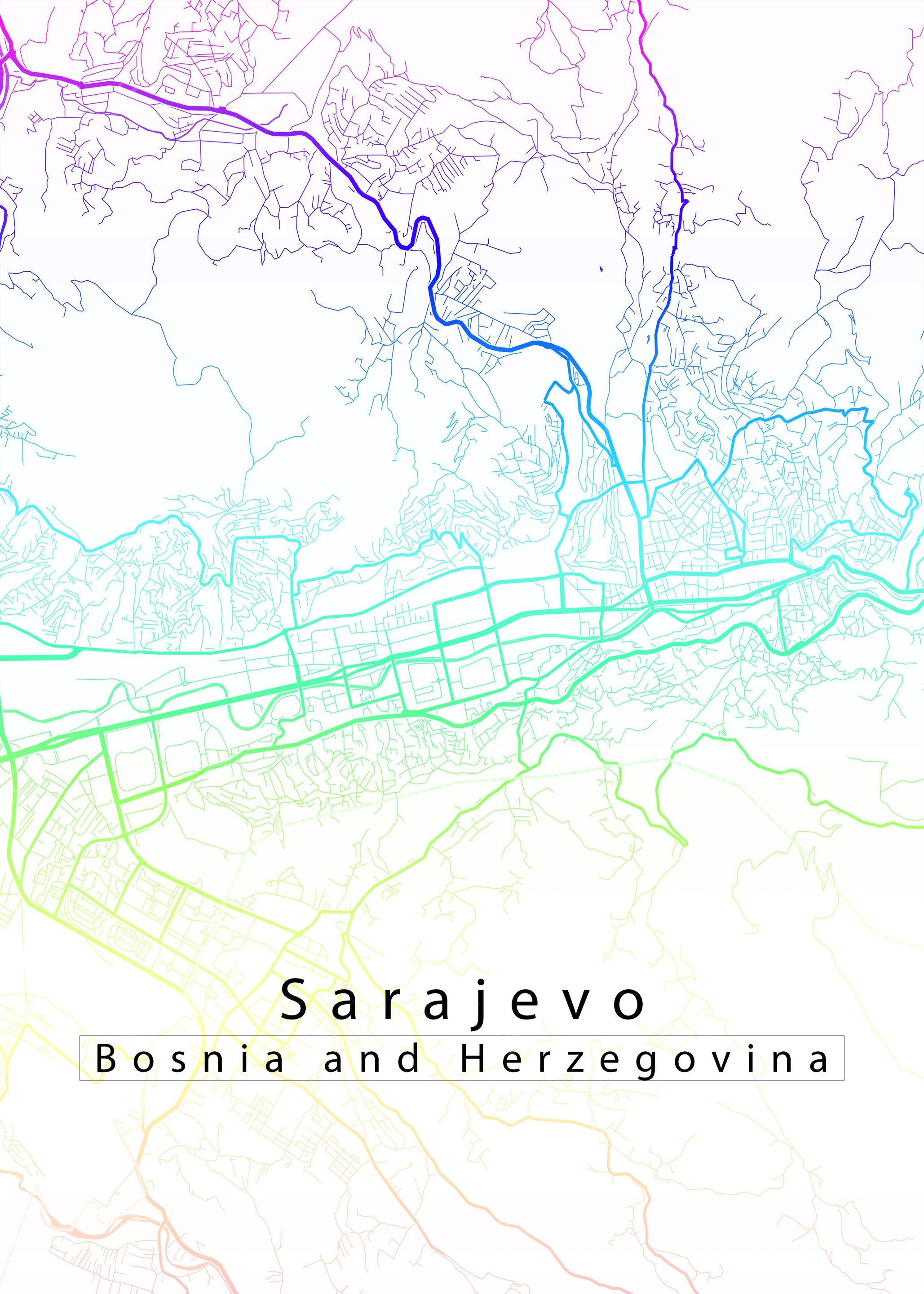 Sarajevo City Map